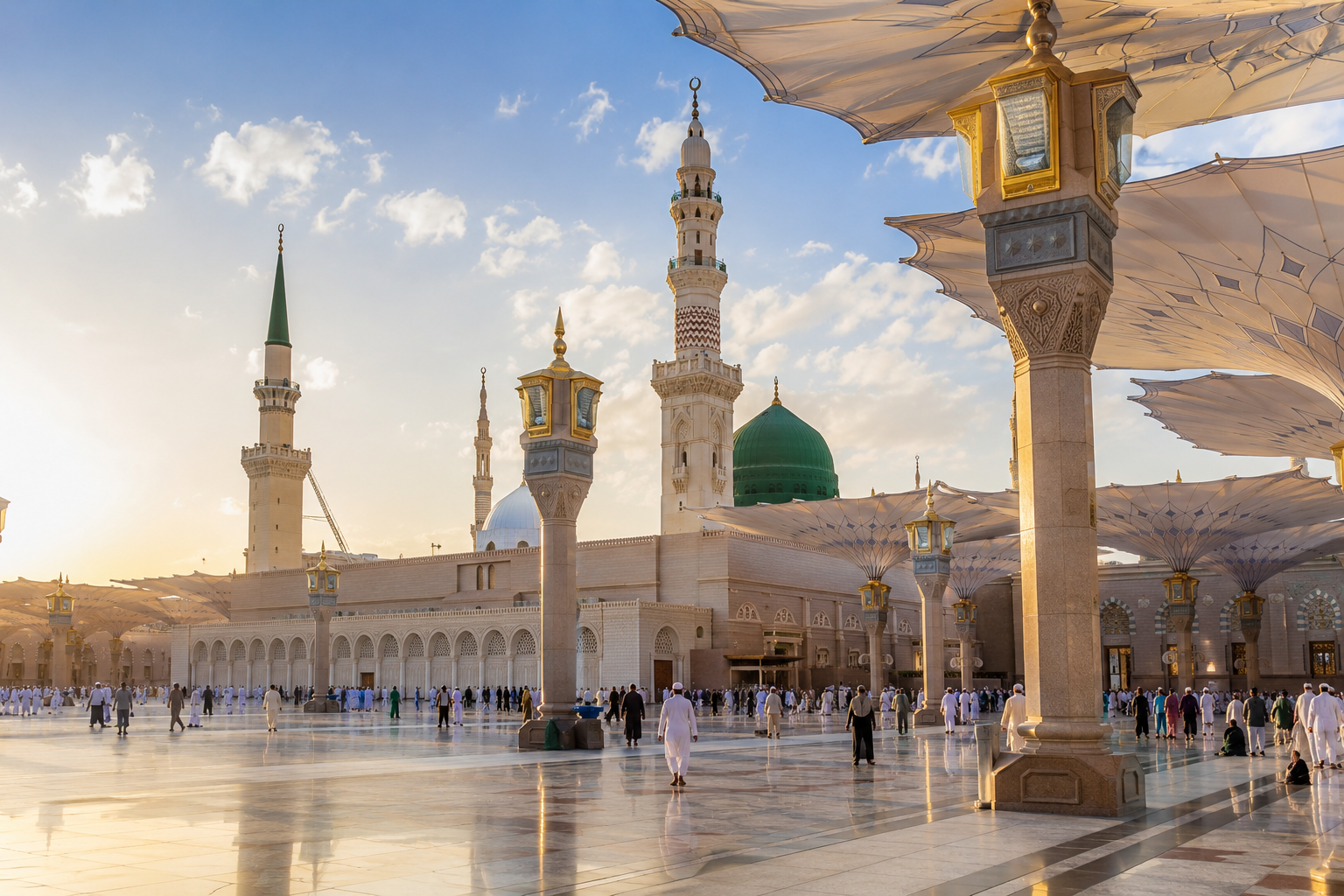 Courtyard of Al-Masjid an-Nabawi, Madinah